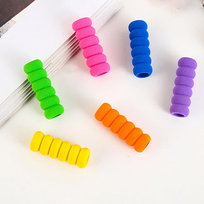 LINYUEARUI 50 pen holders, children's pen holders, learning tools, stationery aids, grip posture correction devices, children's writing posture pen holder - Image 3